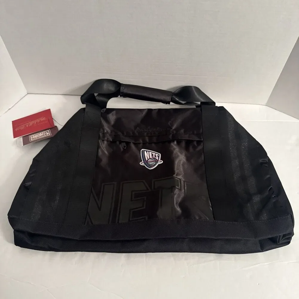 Mitchell & Ness NBA New Jersey Nets Satin Duffel Bag NWT